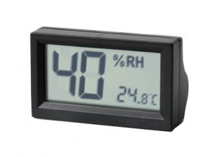 デジタル温湿度計(黒)